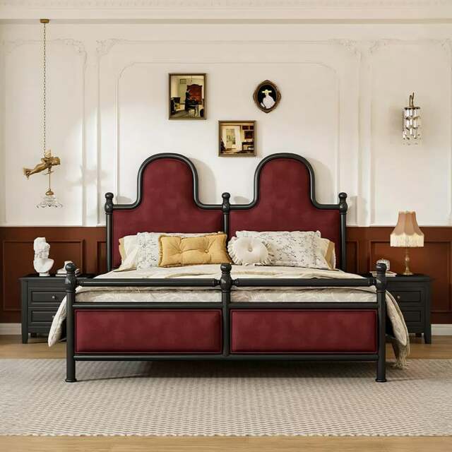 Rackhams Ingrid King Size /Super King Size Bed, Velvet - Super King Size - image 1