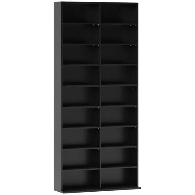 Rackhams 640 CD Storage Tower - Black