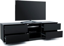 "Rackhams AVITUS High Gloss Black with 4-Black Drawers for 32""-65"" LED/OLED/LCD TV Cabinet - FULLY ASSEMBLED" - thumbnail 3