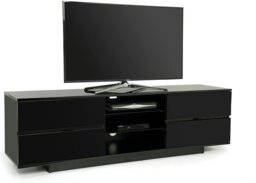 "Rackhams AVITUS High Gloss Black with 4-Black Drawers for 32""-65"" LED/OLED/LCD TV Cabinet - FULLY ASSEMBLED" - thumbnail 2