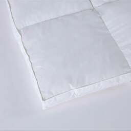 Rackhams Naturals Duck Feather Mattress Topper - White - Cotton - Double - thumbnail 4