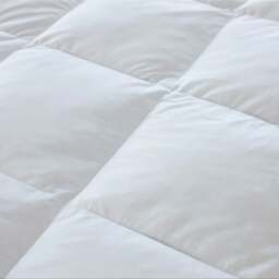 Rackhams Naturals Duck Feather Mattress Topper - White - Cotton - Double - thumbnail 5