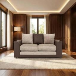 Rackhams Cheswick Living Room Furniture Range - Chenille Brown / Beige - Swivel Chair - thumbnail 2