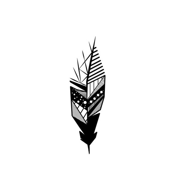 Rackhams Modern Metal Wall Art Feather Home Ornament Decorative Minimalist Design Hanging Wall Sculpture, Black - Metal - Black - image 1