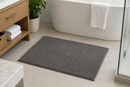 Rackhams Noodle Bath Mats - Graphite - 40x60cm - thumbnail 1