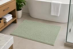 Rackhams Noodle Bath Mats - Graphite - 40x60cm - thumbnail 3
