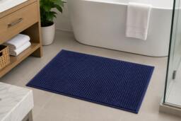 Rackhams Noodle Bath Mats - Graphite - 40x60cm - thumbnail 5