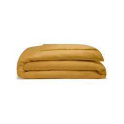 Rackhams Egyptian Cotton Duvet Cover - Ochre - Ochre - Double - 100% Cotton - thumbnail 1