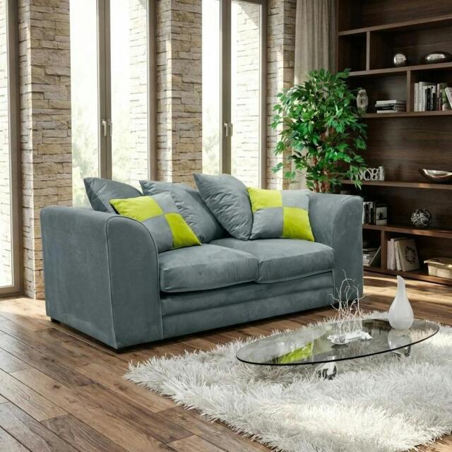 Rackhams Velvia Living Room Furniture Range - 2 Seater - Plush Moon Grey - image 1