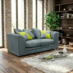 Rackhams Velvia Living Room Furniture Range - 2 Seater - Plush Moon Grey