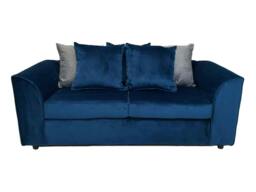 Rackhams Velvia Living Room Furniture Range - 2 Seater - Plush Moon Grey - thumbnail 2