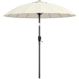 Rackhams 2m Shanghai Garden Parasol Umbrella, Outdoor Sun Shade - Turquoise - thumbnail 3