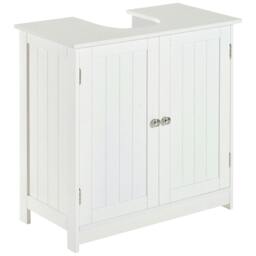 Rackhams Neha Under Sink Bathroom Vanity Storage Unit With 2 Tier Interior White - thumbnail 2
