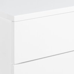 Rackhams Avignon Bedside Table with 2 Drawers in White - 1 - White - Manufactured wood - thumbnail 6