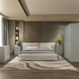 Rackhams Dakota 3 Door Triple Wardrobe 4 Piece Bedroom Set - Oak - thumbnail 3