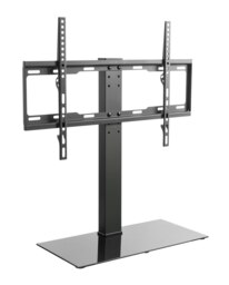 Rackhams Table top TV-Stand in black - adjustable - Black