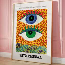 Rackhams Yayoi Kusama Art Print - Spotty Eyed - A4 - thumbnail 2