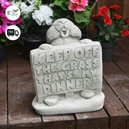 Rackhams Keep off the Grass' Bunny Garden Ornament - thumbnail 2