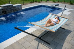Rackhams Sunbrella Quilted Hammock - Double (Gateway Mist) - thumbnail 3