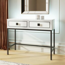 Rackhams MIA Console Table - White /Black - thumbnail 5