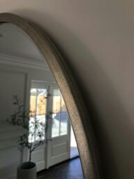 Rackhams Higgins Large Metal Round Wall Mirror Antique Champagne - 100cm - Silver - thumbnail 3