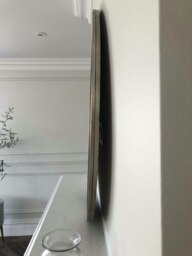 Rackhams Higgins Large Metal Round Wall Mirror Antique Champagne - 100cm - Silver - thumbnail 4