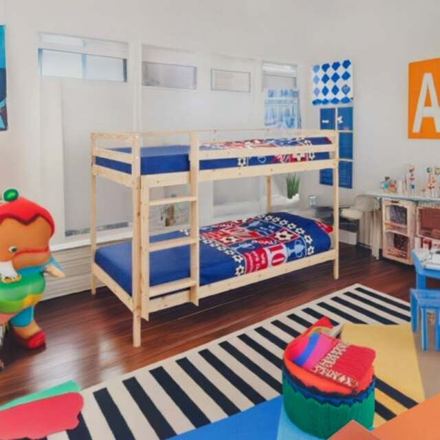 Rackhams Zara Wooden Bunk Bed - Natural - Shorty 2ft6 - image 1