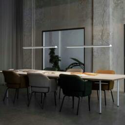 Rackhams 17 Watt LED 1300mm White Modern Linear Pendant Light - thumbnail 3