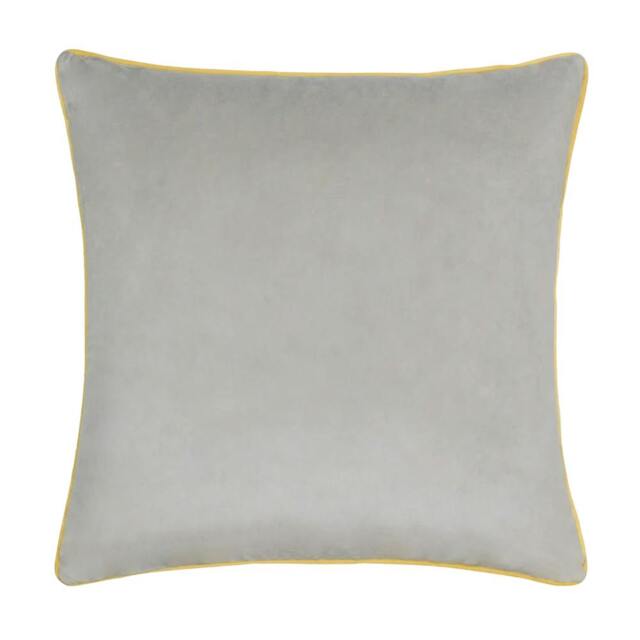 Rackhams Meridian Velvet Cushion Cover - Dove/Cylon - 45cm x 45cm - Dove/Cylon - 100% Polyester - image 1