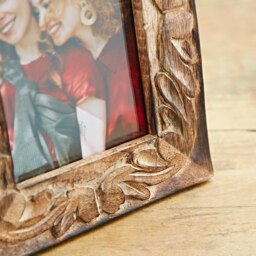 "Rackhams 6"" x 4"" Jaraja Natural Mango Wood Photo Frame - Mango Wood" - thumbnail 3