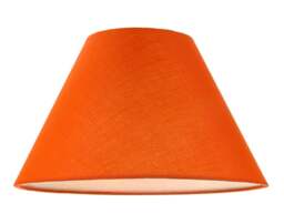 "Rackhams 12"" Vibrant Oange Cotton Coolie Lampshade Suitable for Table Lamp or Pendant" - thumbnail 1