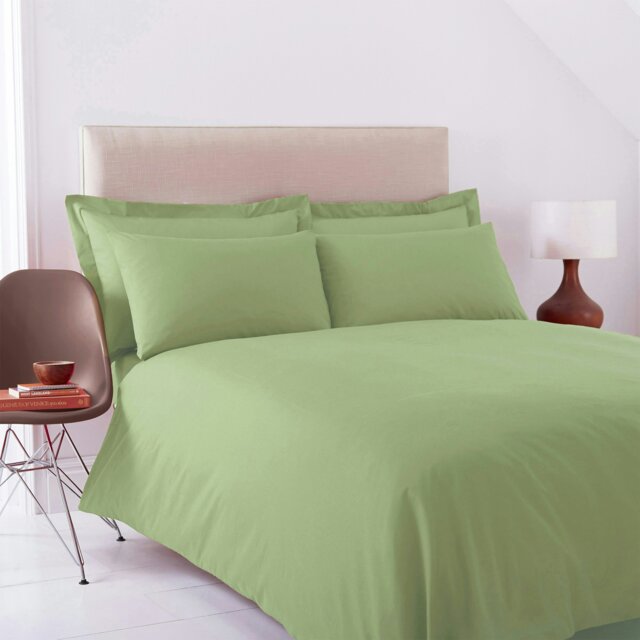 Rackhams Charlotte Thomas Poetry Plain Dyed King Meadow Duvet Cover Set - 228 x 218cm - Meadow - King