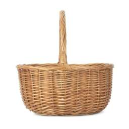 Rackhams Double Steamed Oval Wicker Shopping Basket - Grey - thumbnail 4