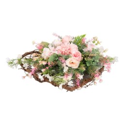 Rackhams Rustic Assorted Flowers Heart-shaped Wreath Wedding Decoration - thumbnail 6