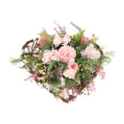 Rackhams Rustic Assorted Flowers Heart-shaped Wreath Wedding Decoration - thumbnail 5