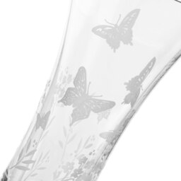 Rackhams Butterfly Trumpet Vase - 21cm - Made From Premium Lead Free Crystal Glass - thumbnail 3