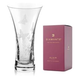 Rackhams Butterfly Trumpet Vase - 21cm - Made From Premium Lead Free Crystal Glass - thumbnail 5