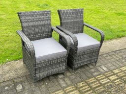 Rackhams Rattan Garden Furniture Gas Fire Pit Round Dining Table Set Gas Heater And Dining Chairs 4 Seater - thumbnail 4