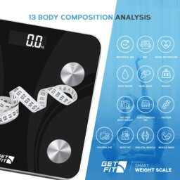 Rackhams Smart Bathroom Scales Digital Body Weighing Scale Connect IOS/Android - Smart Scale  - Arctic White - thumbnail 4