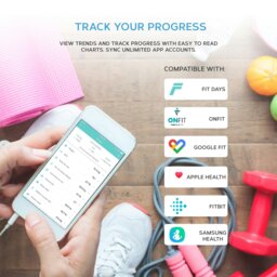 Rackhams Smart Bathroom Scales Digital Body Weighing Scale Connect IOS/Android - Smart Scale  - Arctic White - thumbnail 5
