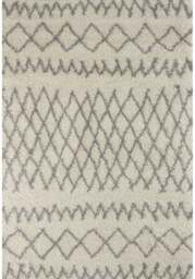 Rackhams Moroccan Ivory Grey Shaggy Rug - 900 - 60X110 cm - thumbnail 1