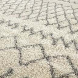 Rackhams Moroccan Ivory Grey Shaggy Rug - 900 - 60X110 cm - thumbnail 2
