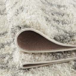 Rackhams Moroccan Ivory Grey Shaggy Rug - 900 - 60X110 cm - thumbnail 3