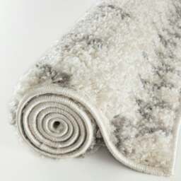 Rackhams Moroccan Ivory Grey Shaggy Rug - 900 - 60X110 cm - thumbnail 5