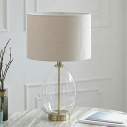 Rackhams East Antique Brass Table Lamp - thumbnail 2