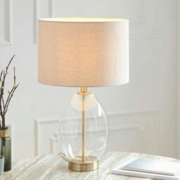 Rackhams East Antique Brass Table Lamp