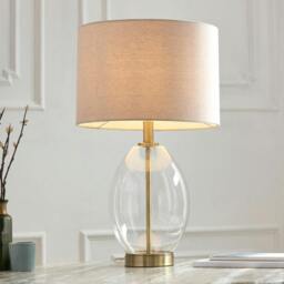 Rackhams East Antique Brass Table Lamp - thumbnail 5