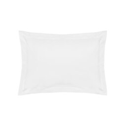 Rackhams Euro Conti Pillowcase - White - 80cm x 80cm - White - 50% Cotton/50% Polyester - thumbnail 2