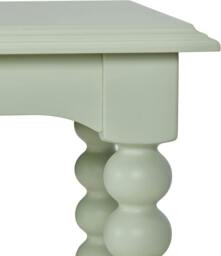 Rackhams Cromwell Large Console table with Bobbin Design - Pale Olive, Green - thumbnail 3