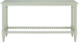 Rackhams Cromwell Large Console table with Bobbin Design - Pale Olive, Green - thumbnail 6
